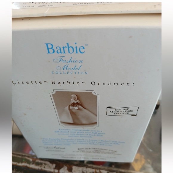 2004 HALLMARK LISETTE BARBIE FASHION MODEL COLLECTION ORNAMENT QXI8541 NEW - Picture 2 of 3